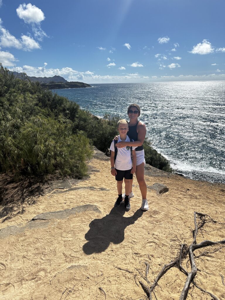 On a hike in Kauai near the hotel we paid with credit card points