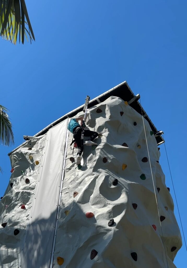 Rock Climbing Wall at the Hyatt Regency Coconut Point