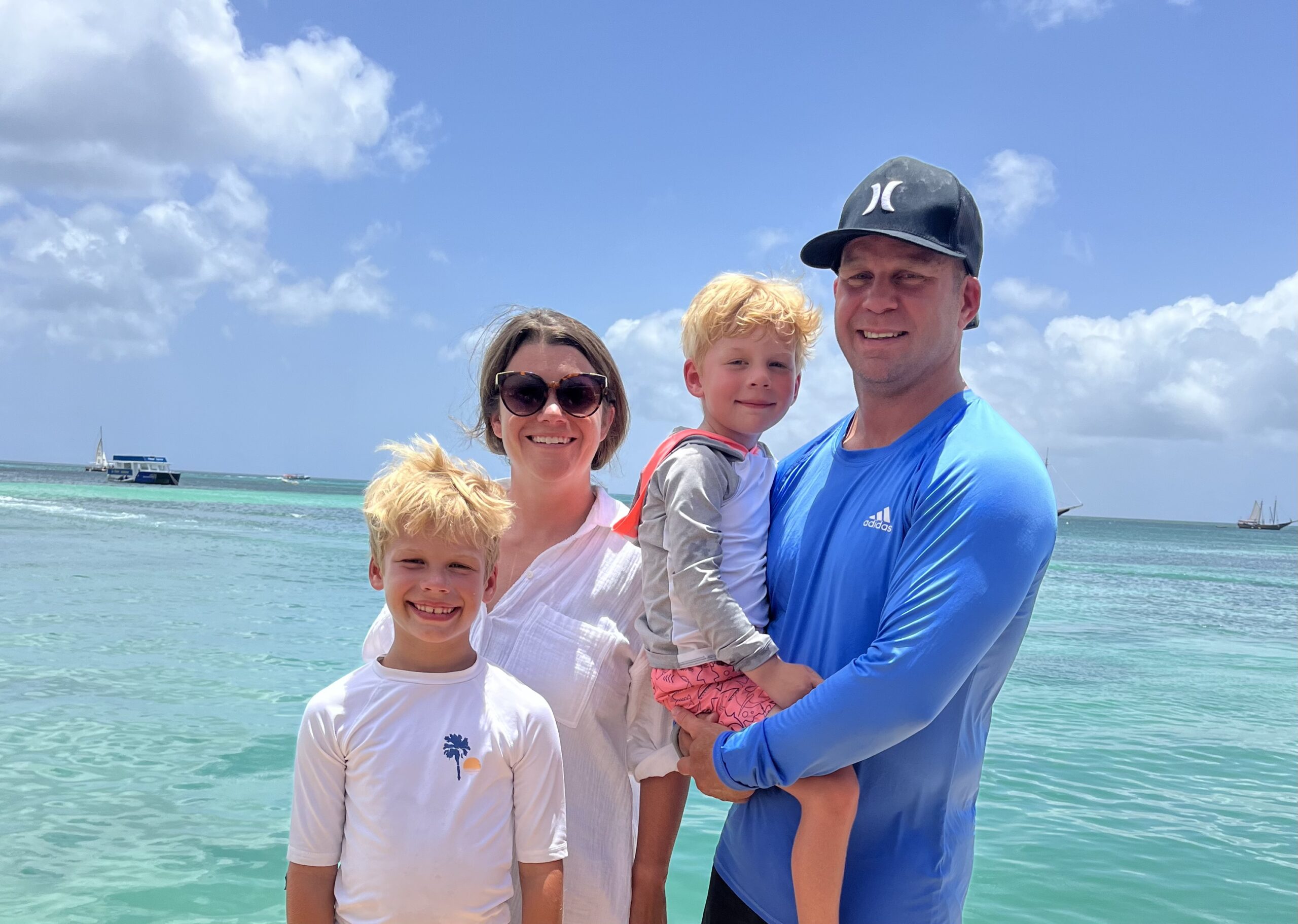 Family picture at Hyatt Regency Coconut Point