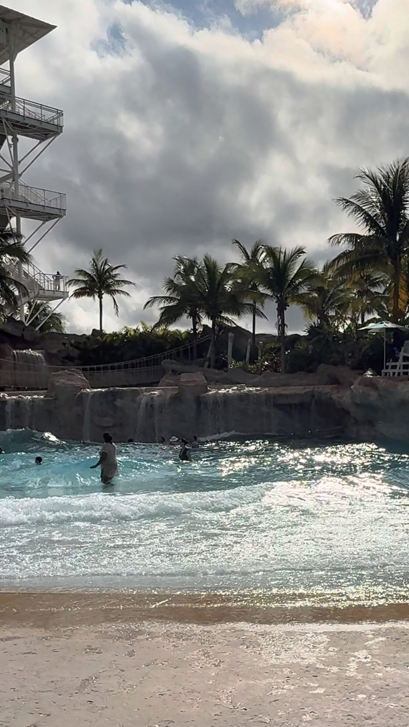 the wave pool at the Grand Hyatt Baha Mar 
