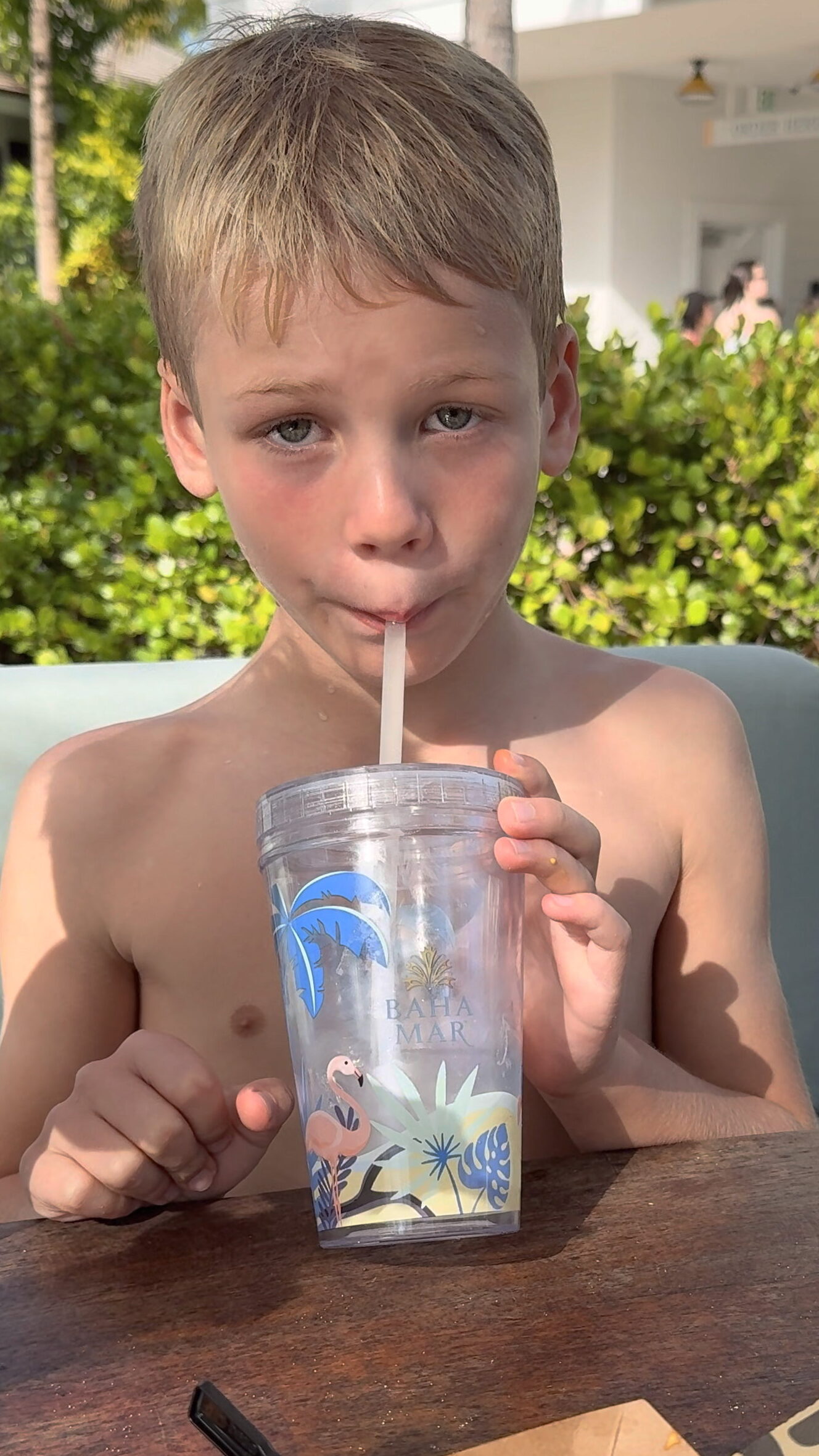 The refillable drink cup you can purchase at the Baha Bay Waterpark 