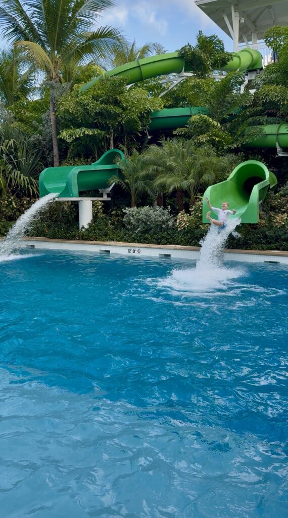 Drop slides at the Gran Hyatt Baha Mar 
