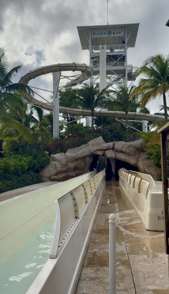 Thrill slides at the Grand Hyatt Baha Mar
