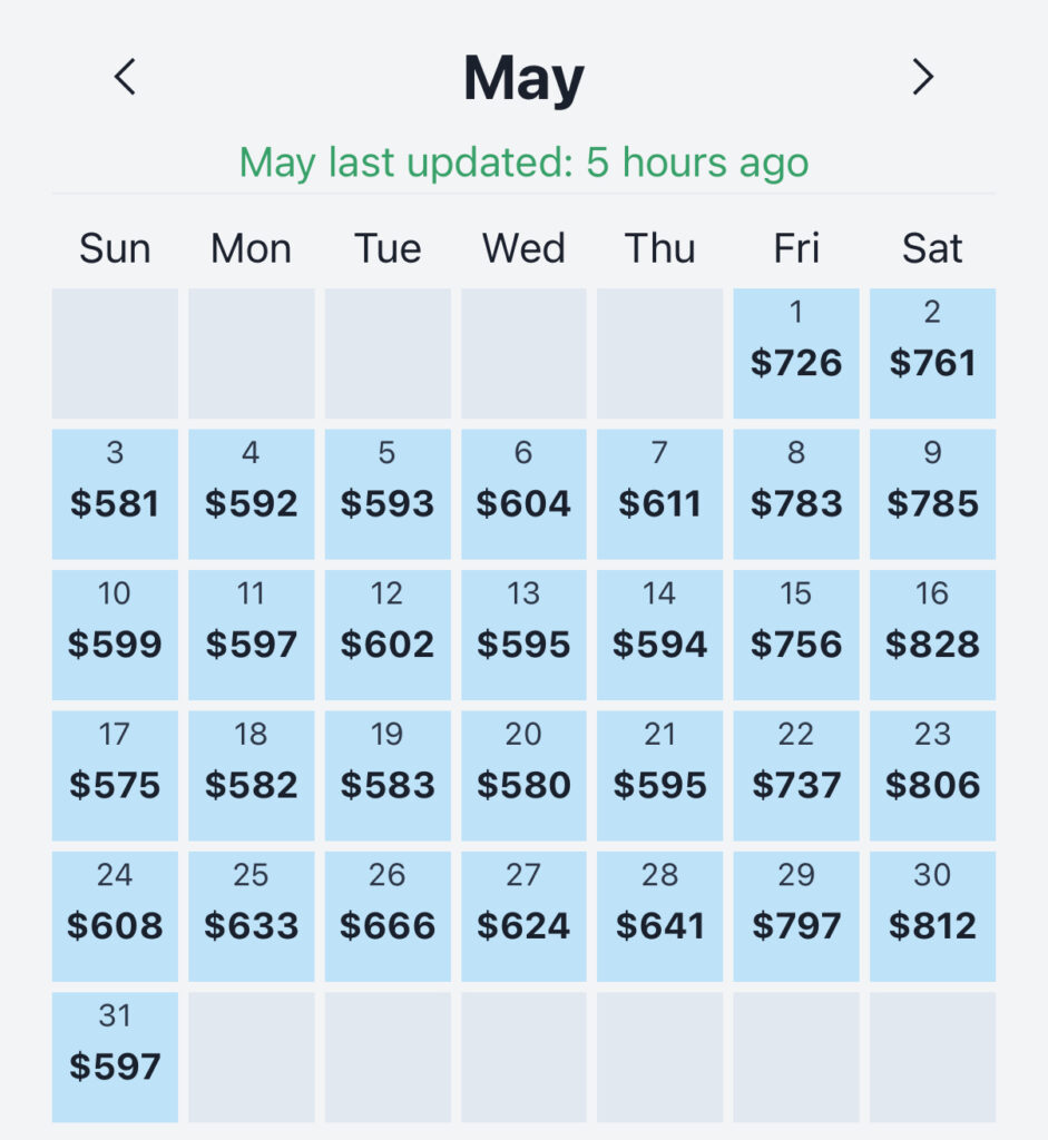 Max FHR Example Chart